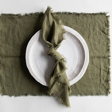 Fringed Linen Placemats
