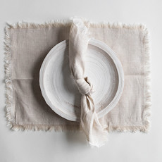 Fringed Linen Placemats