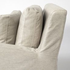 Denly Cream Slipcover Arm Chair