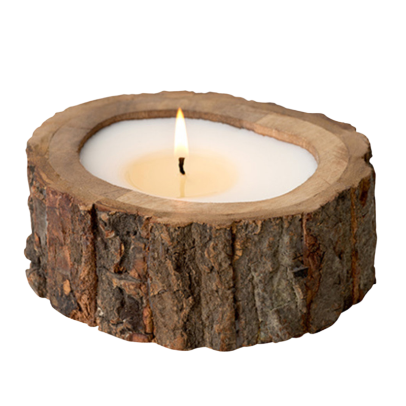 Irregular Tree Bark Candle