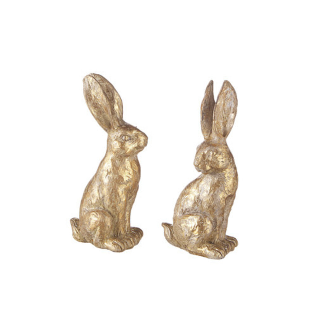 Gold Sitting Rabbits