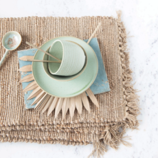Jute and Cotton Tassel Placemat