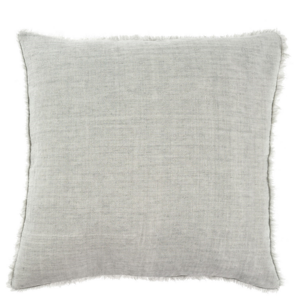 Flint Grey Lina Linen Pillow