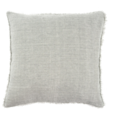 Flint Grey Lina Linen Pillow