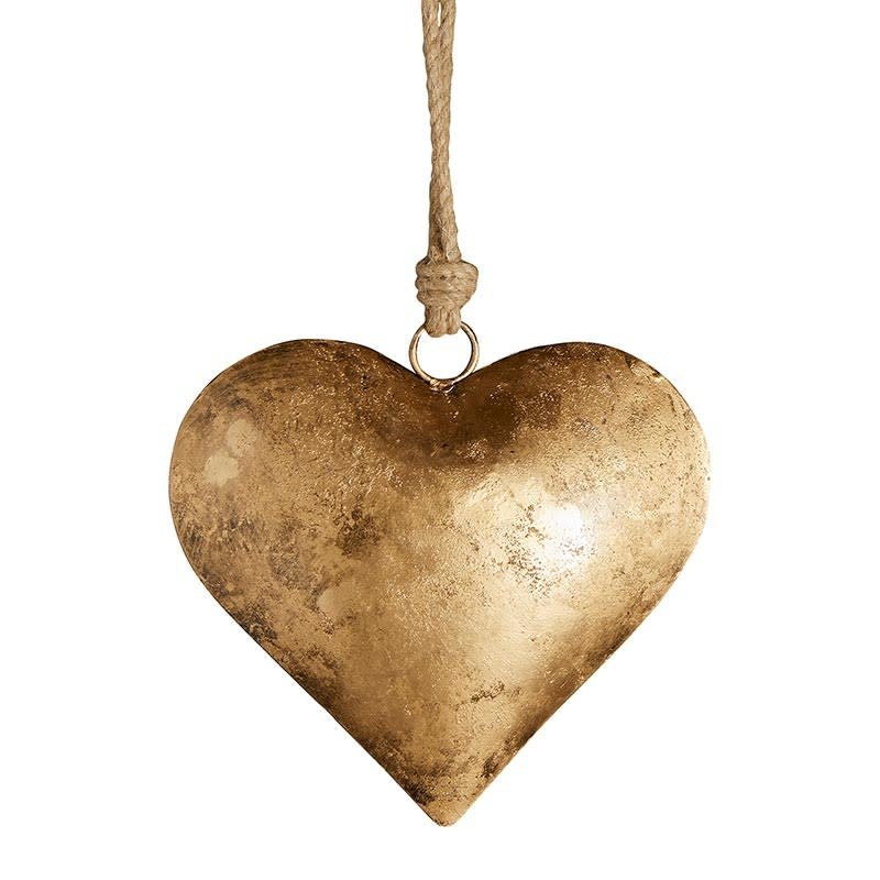 Large Gold Heart Ornament