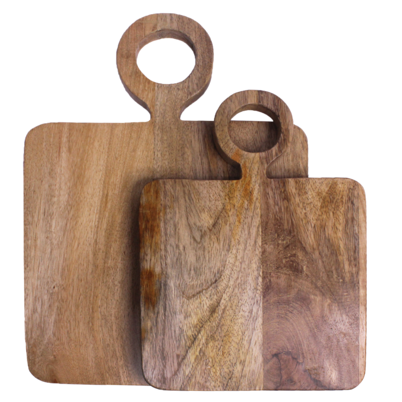 Square Wood Charcuterie Boards