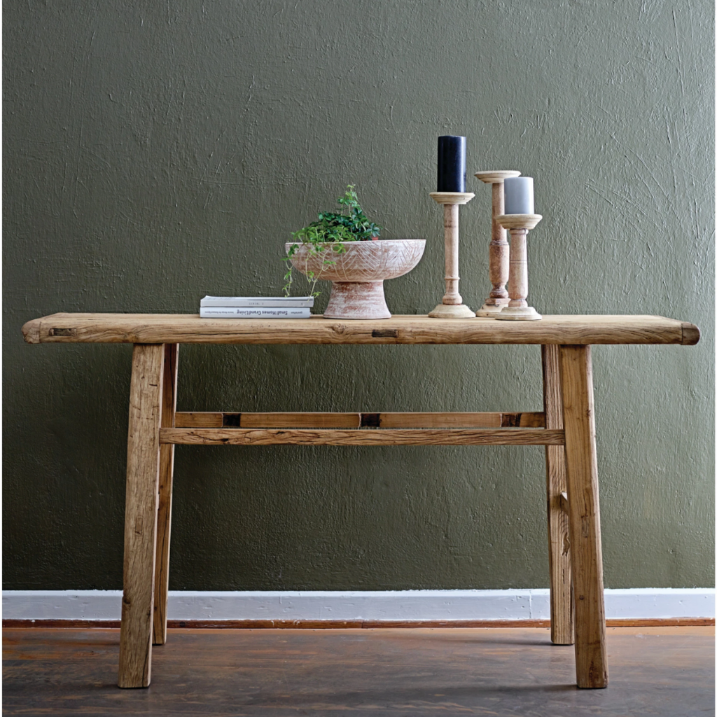 Reclaimed Elm Console Table