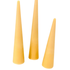 Sand Beeswax Cone Tapers