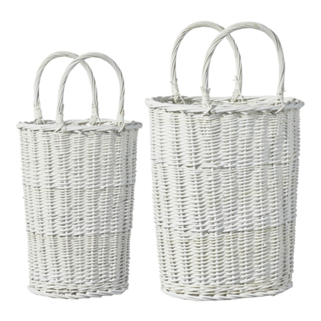 White Handled Baskets