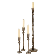 Antique Grey Revere Candlesticks