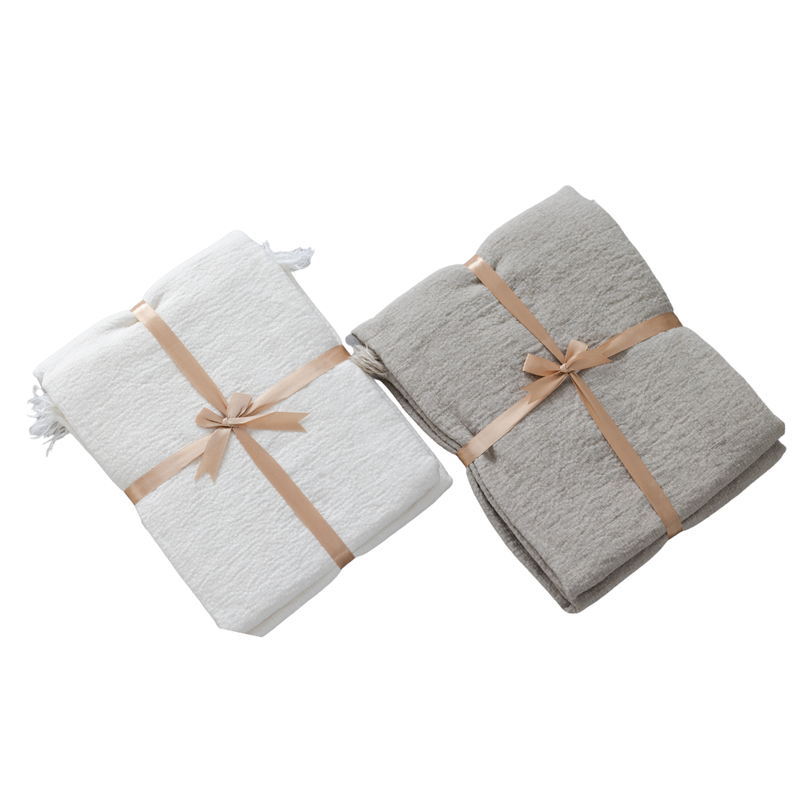Stonewashed Linen Blankets