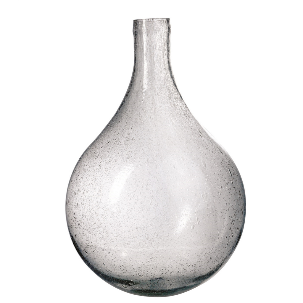 Clear Bubble Glass Vases
