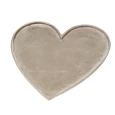 Medium Silver Heart Platter