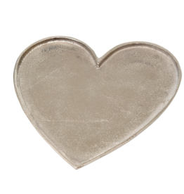 Medium Silver Heart Platter
