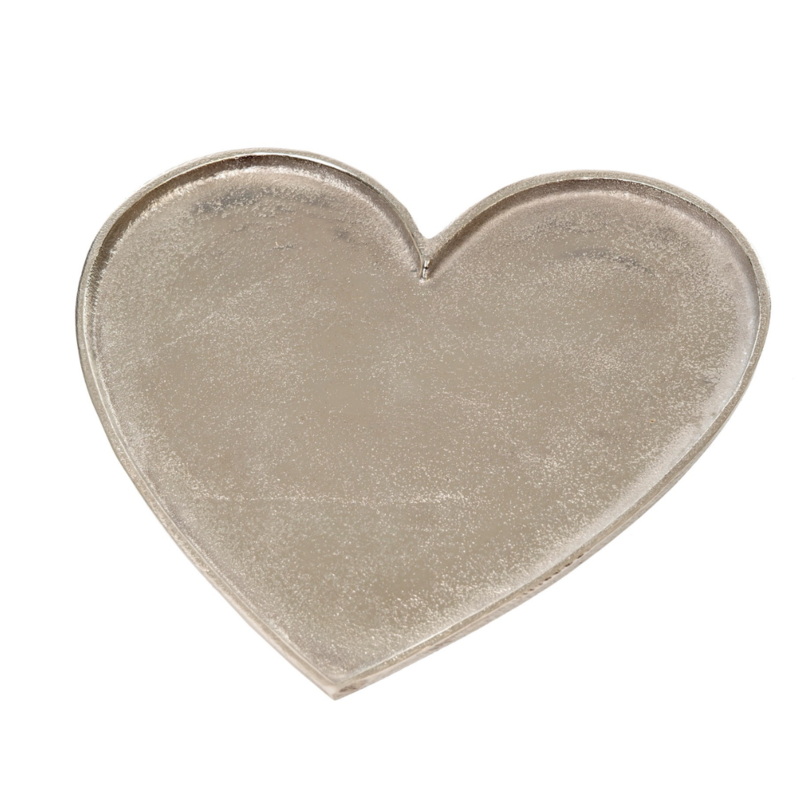 Medium Silver Heart Platter