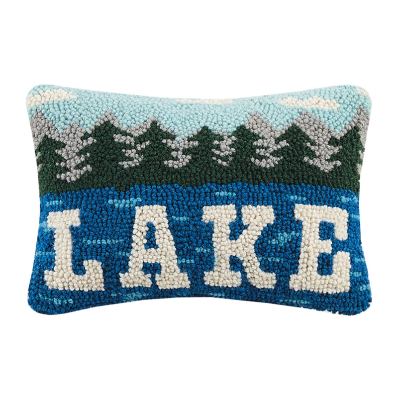 Lake Hooked Pillow