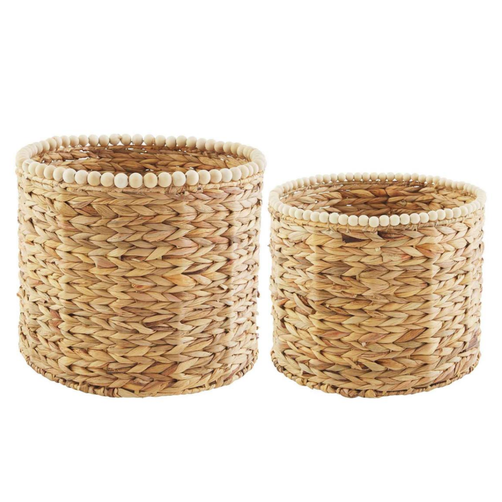 Beaded Hyacinth Baskets