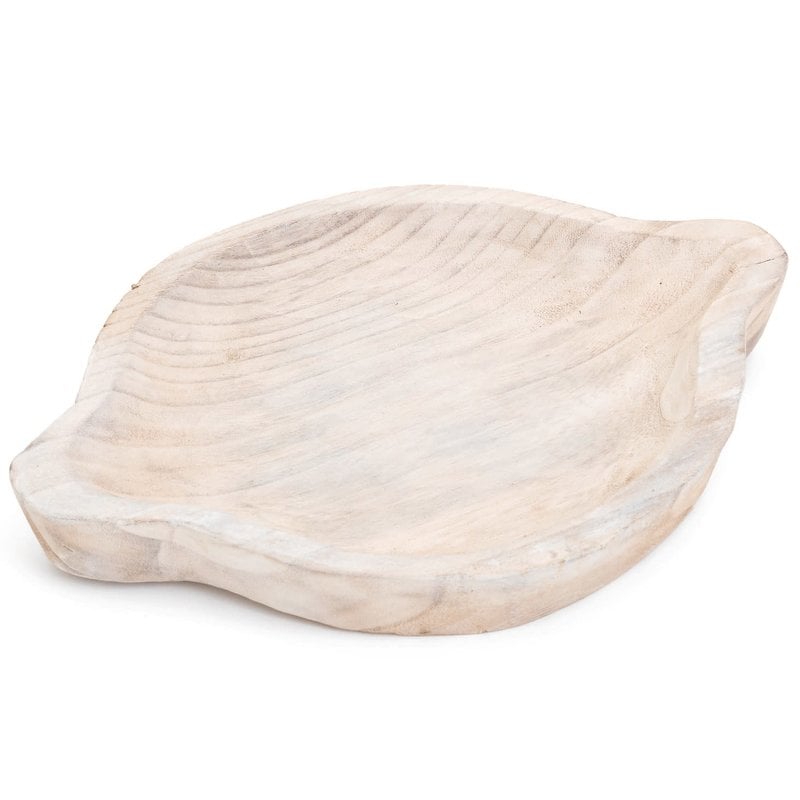 Rounded Handle Paulownia Tray