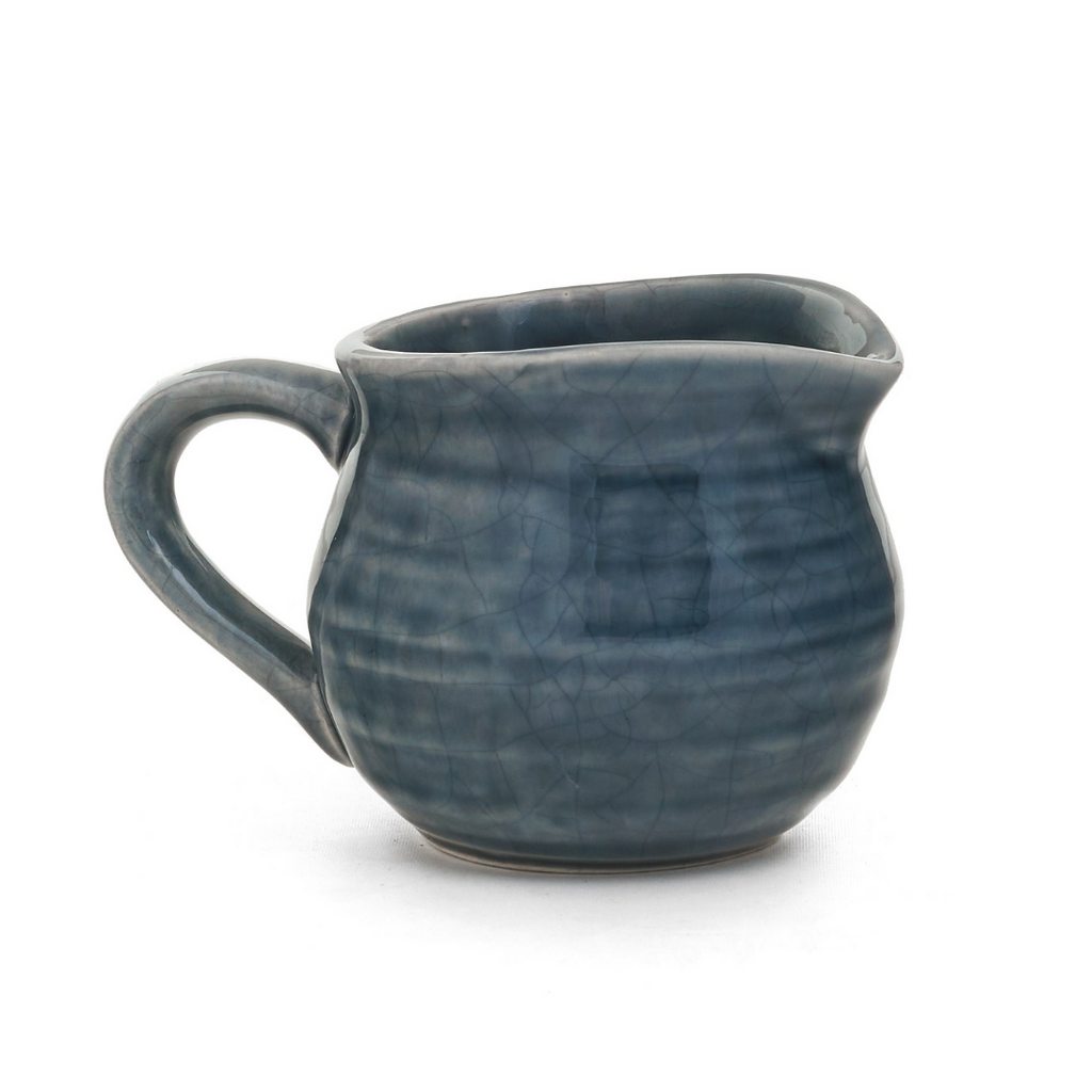 Blue Ceramic Creamer Jar
