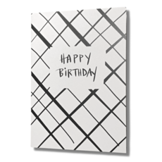 Happy Birthday Grid Designer Card