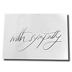 With Sympathy Designer Card