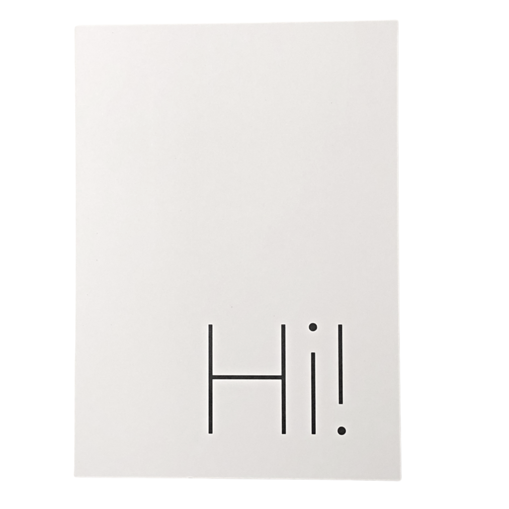 Hi! Designer Card