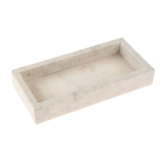 Rectangular White Marble Trays