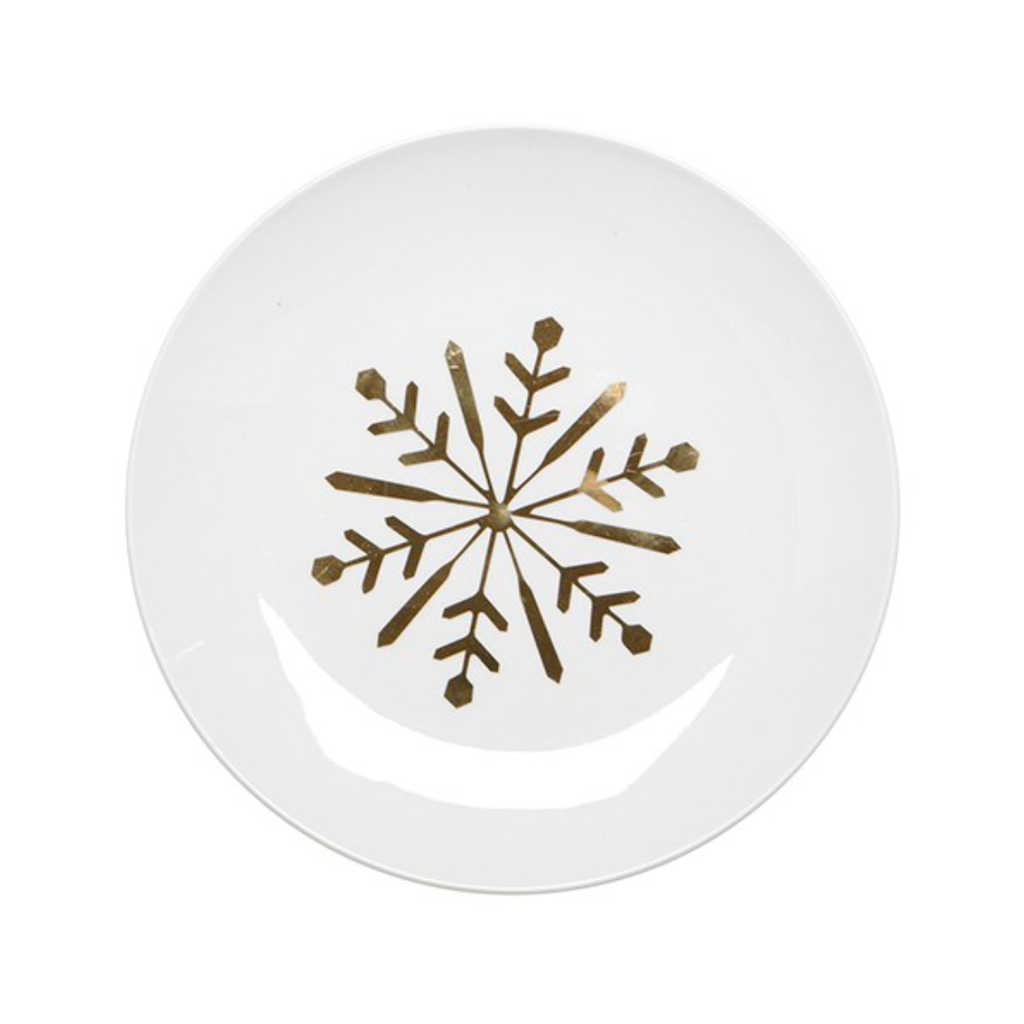 Gold Snowflake Dish