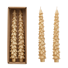 Gold Tree Taper Candles