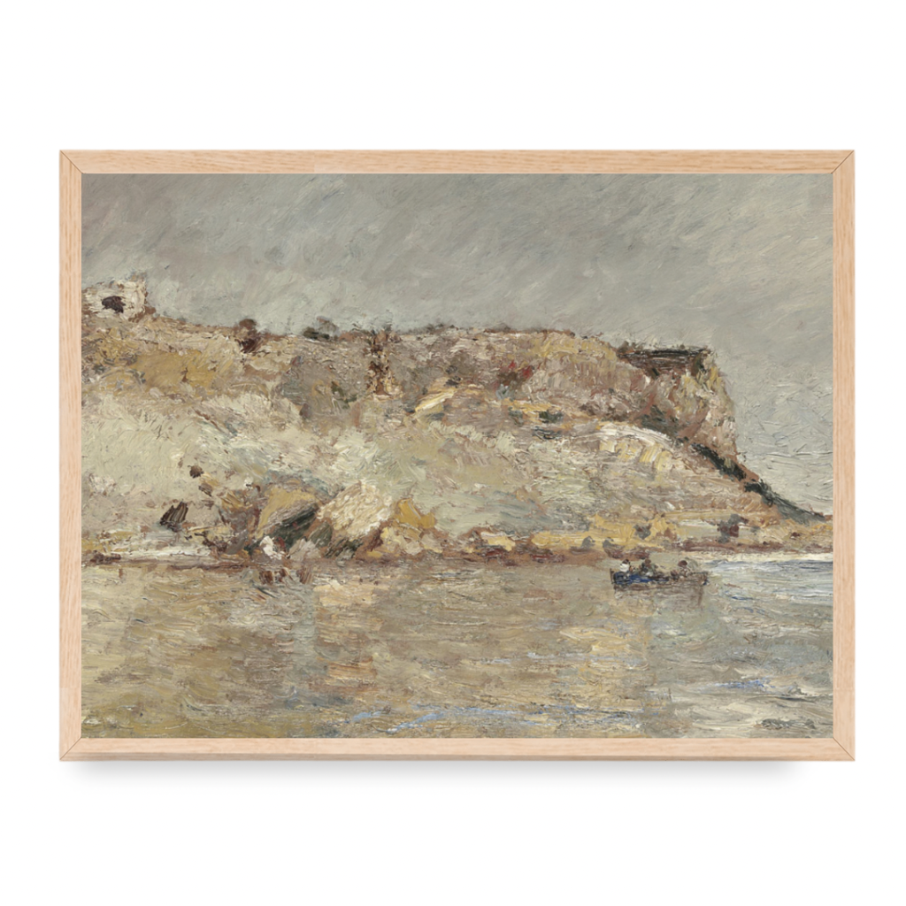 Framed Seaside Cliff Print