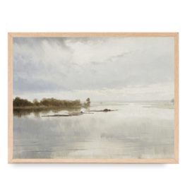 Framed Muted Tonal River Print