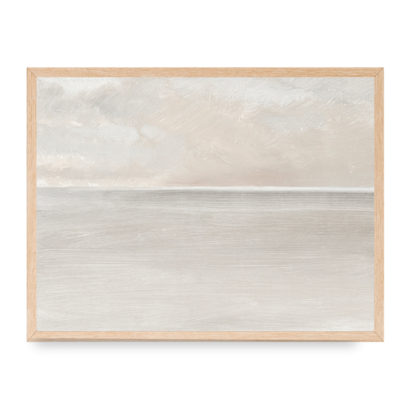 Framed Tonal Sea Print