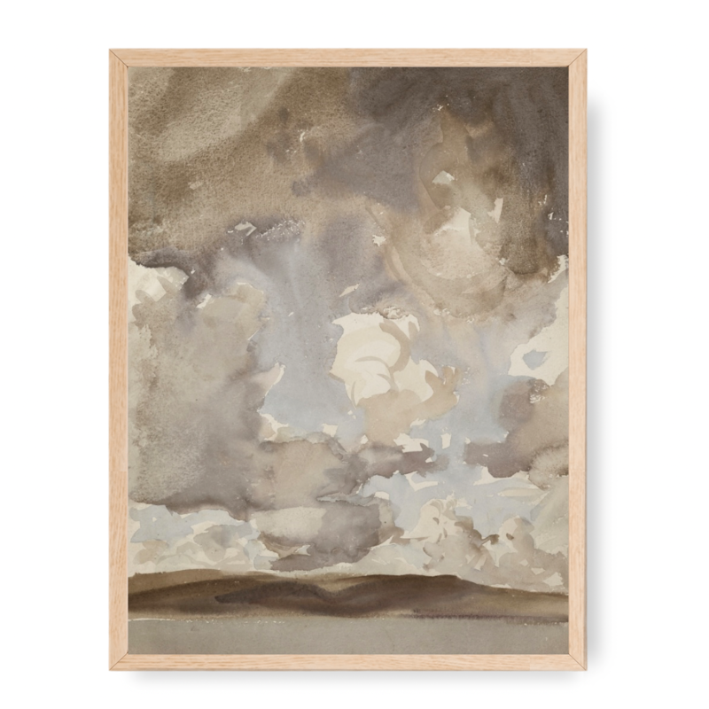 Framed Moody Clouds Print