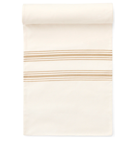 Neutral Striped Cotton Runner