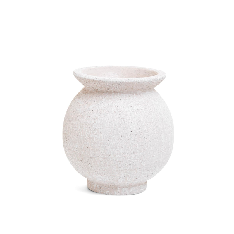 Leona Textured Cement Vase