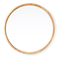 Mora Round Natural Mirror