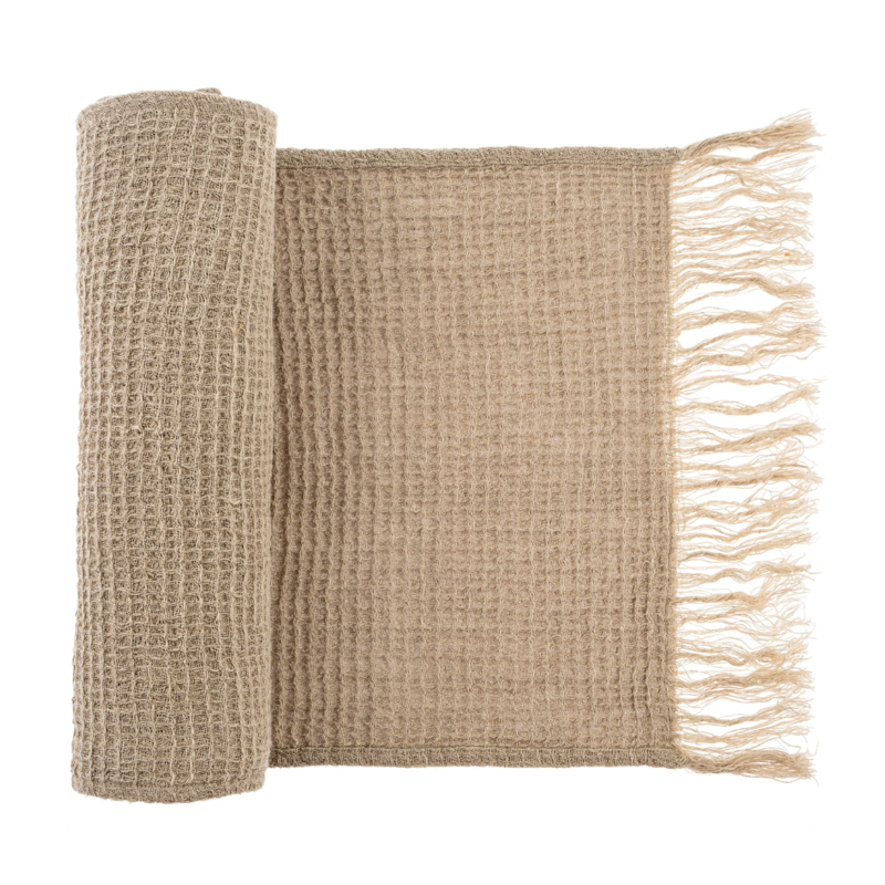 Linen Waffle Weave Table Runner