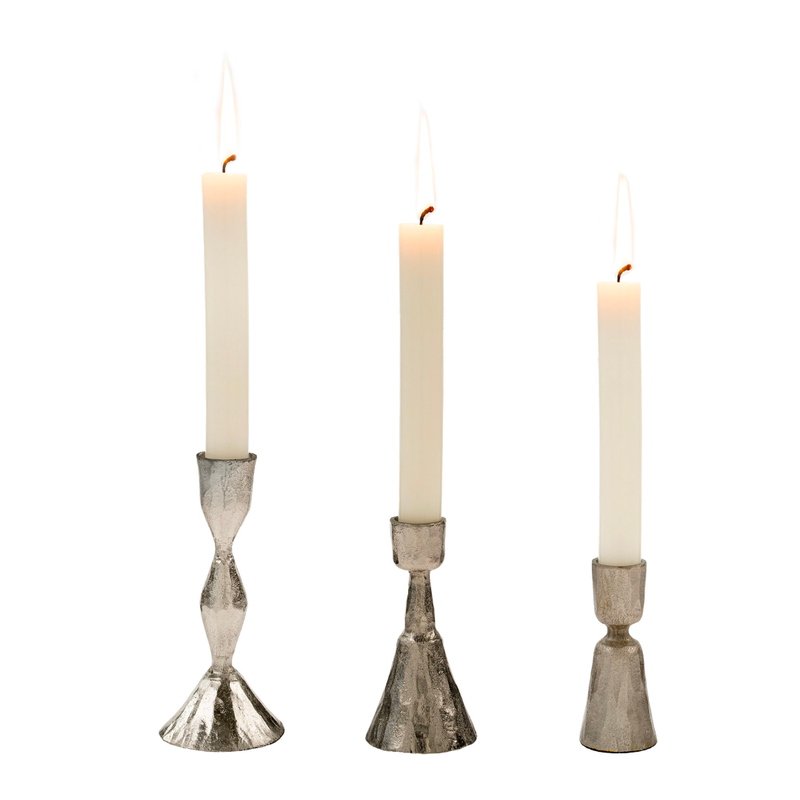 Set of Three Natural Candle Stick Holders – Thoughtful Goods