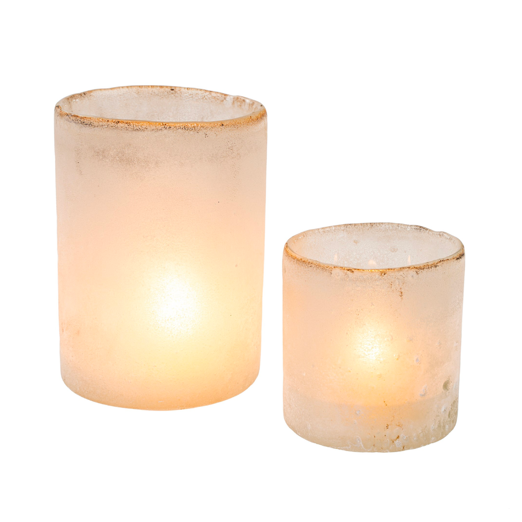 White Frost Cylinder Votives