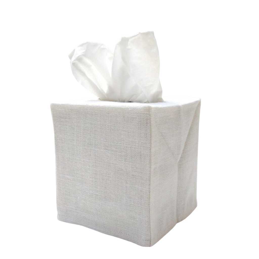 Square Linen Tissue Covers