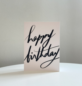 Happy Birthday Fancy Script Designer Card