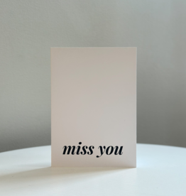 Miss You Designer Card