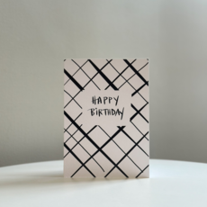 Happy Birthday Grid Designer Card