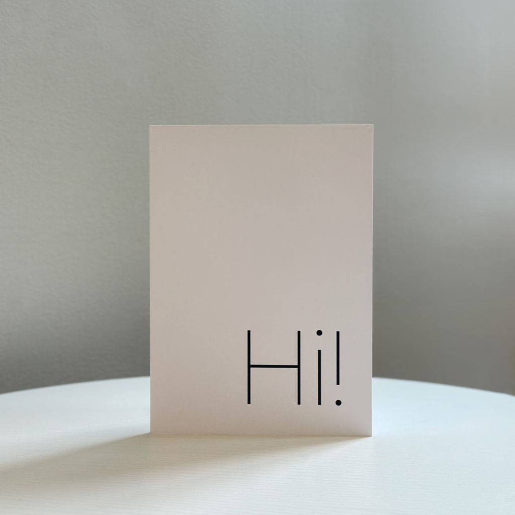 Hi! Designer Card