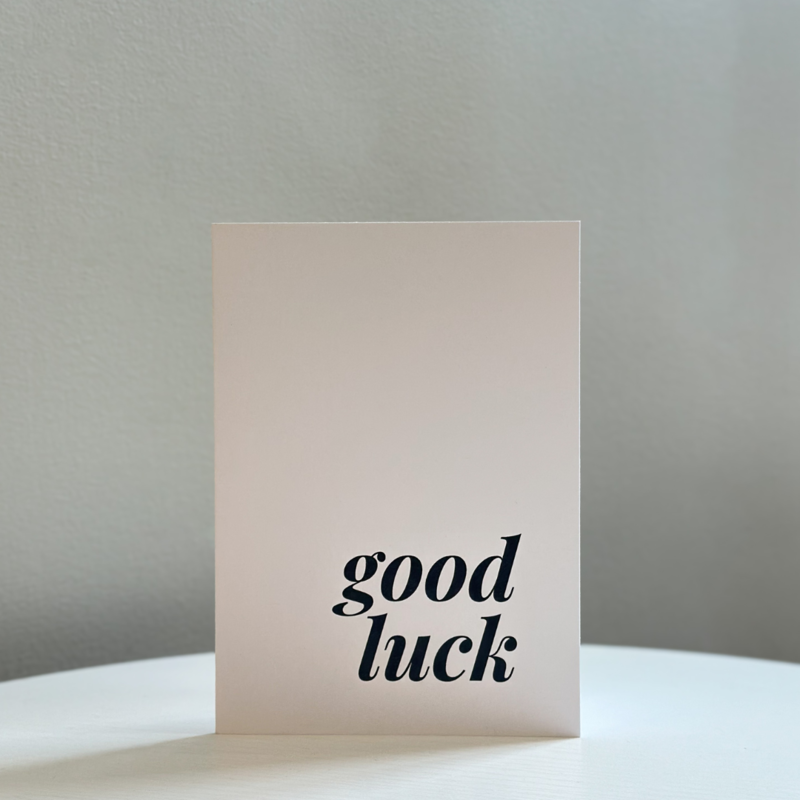 Good Luck Designer Card