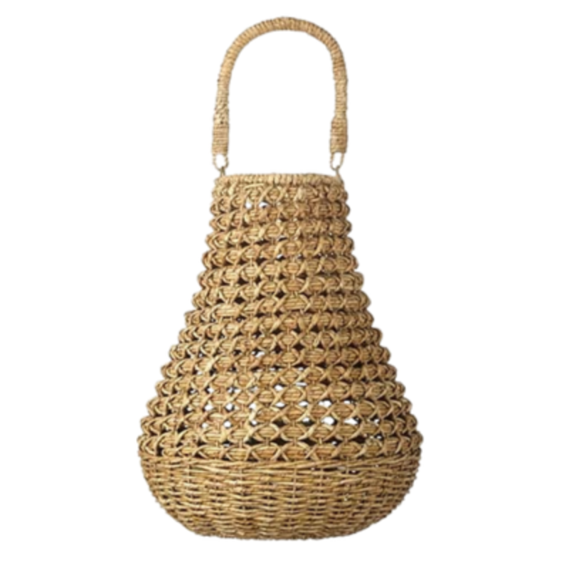 Handled Seagrass Lantern