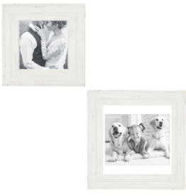 White Wood Photo Frames