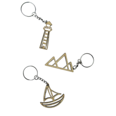 Handcrafted Wood Keychains