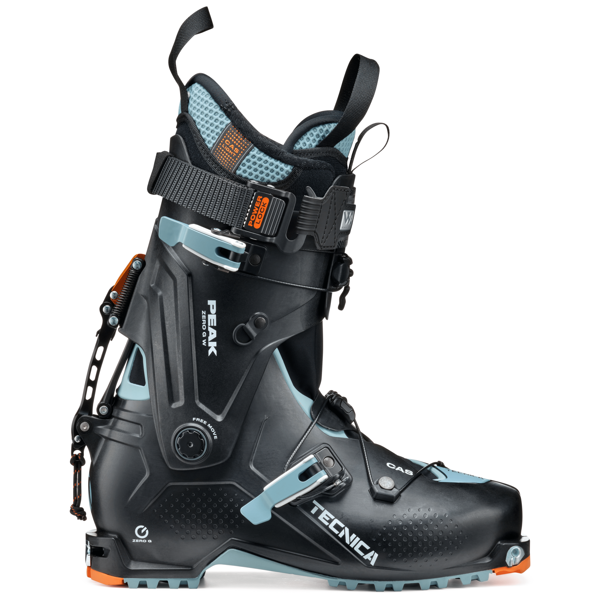 Zero G Tour Peak W AT Boots Black/Light Blue - Wasatch Mountain