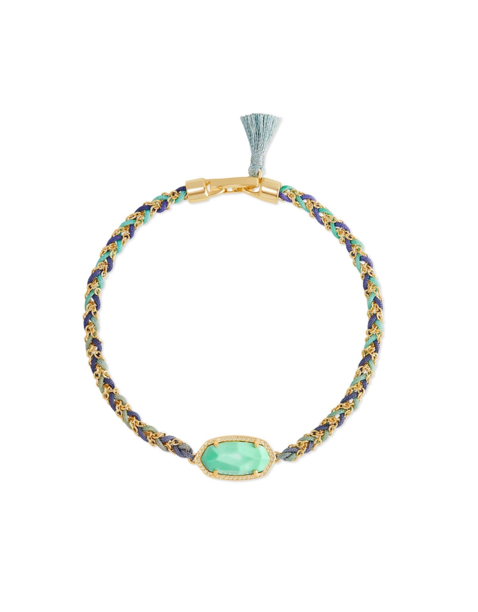 Kendra Scott Elaina Braided Bracelet - Mint Magnesite/Gold